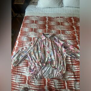 Silky long sleeve blouse